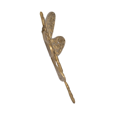 Metal, 14" Dragonfly W/ Cutouts , Gold