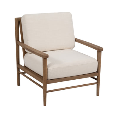 34" Exuma Accent Chair, Ivory