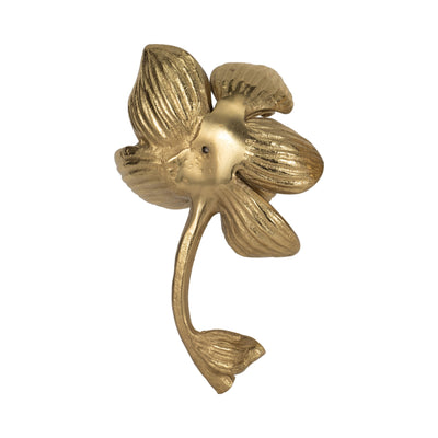 9" Darby Metal Flower, Champagne