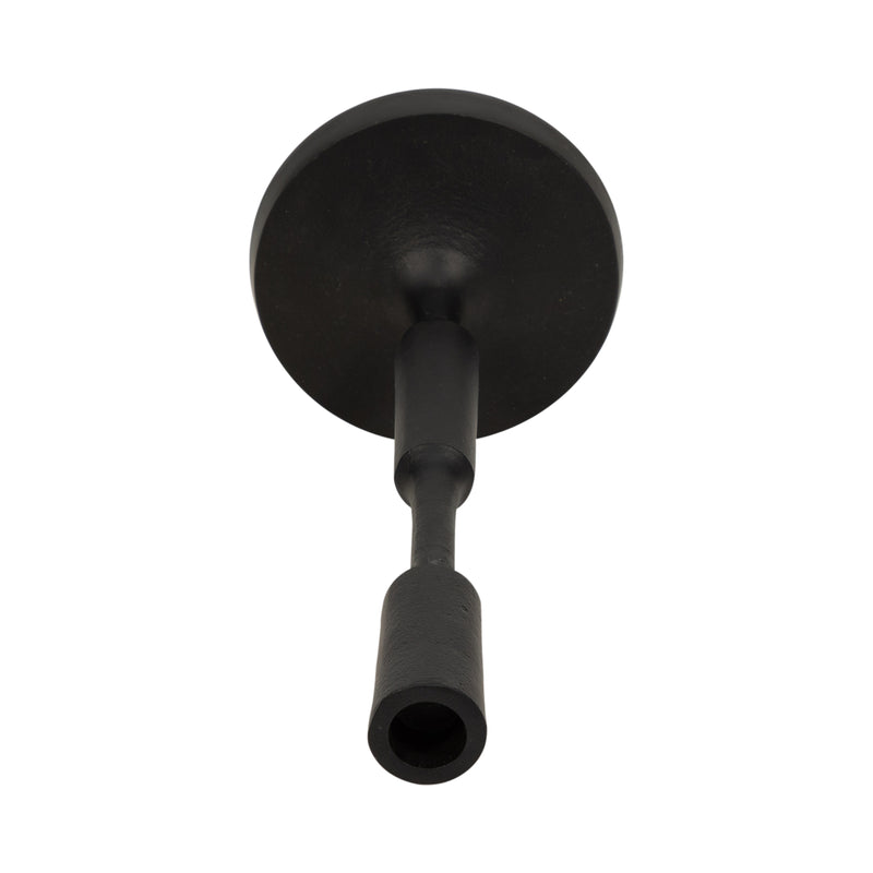 METAL, 13"H TAPER CANDLE HOLDER, BLACK