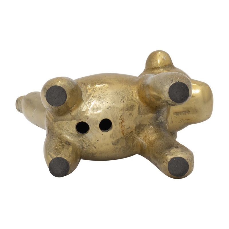 5"L METAL BALLOON MONKEY, GOLD