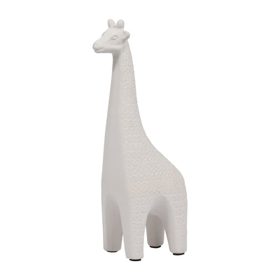 CLAY, 13" LOOPY PATTERN GIRAFFE, IVORY