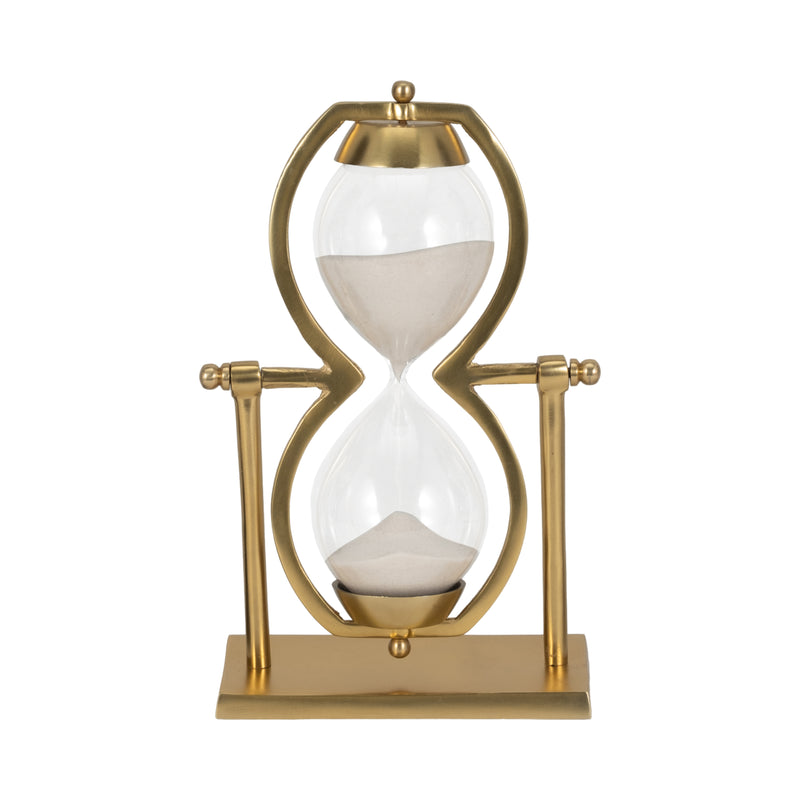 11"h Gold Metal Sandtimer