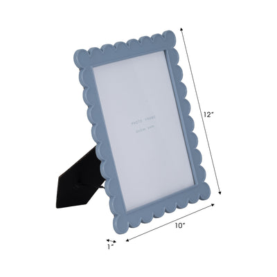 8x10 Scallop Edge Photo Frame, Blue