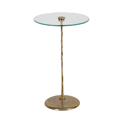 Metal/glass 15"d/25"h,gold Starfish Sidetable Kd