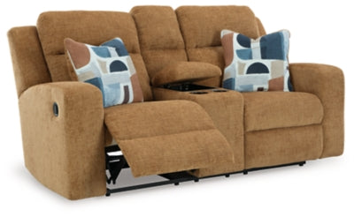 3860594  Kanlow Reclining Loveseat with Console