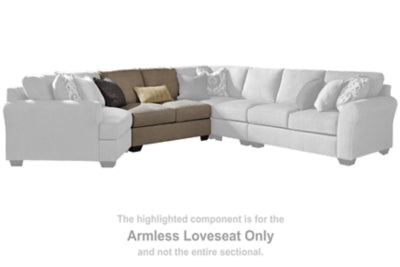 ARMLESS LOVESEAT