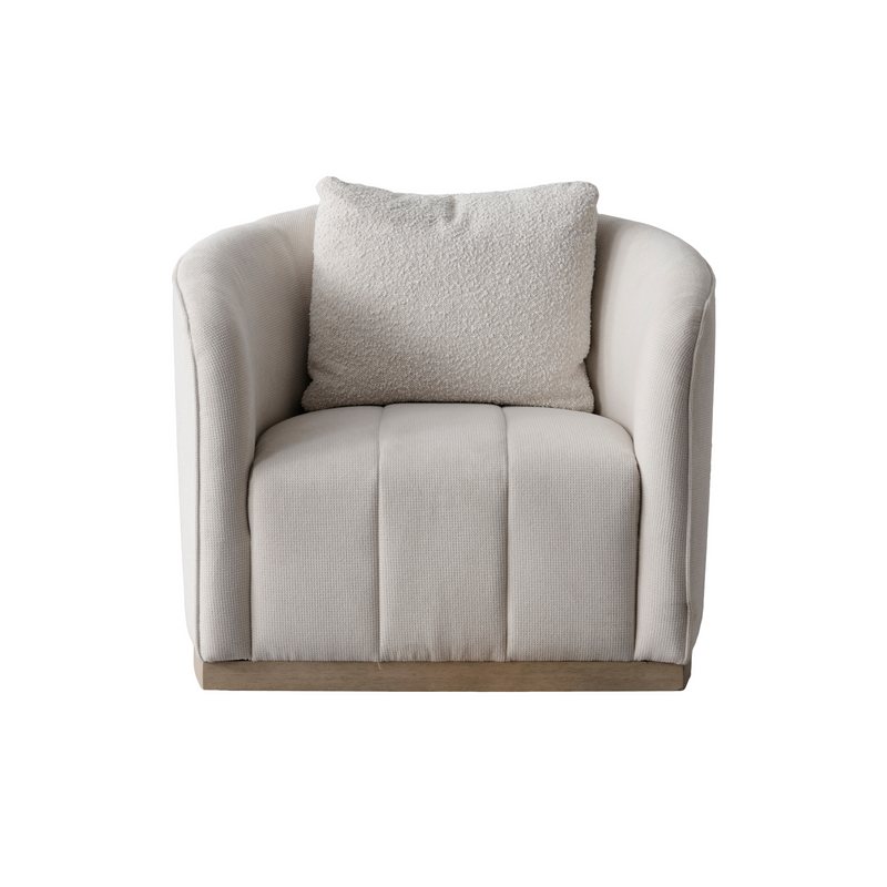 Sebastian Beige Swivel Chair