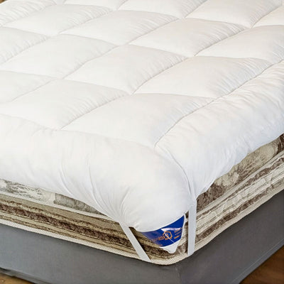 Microfiber Mattress Topper 8 cm With Microfiber Filling and Rubber Corners Edges