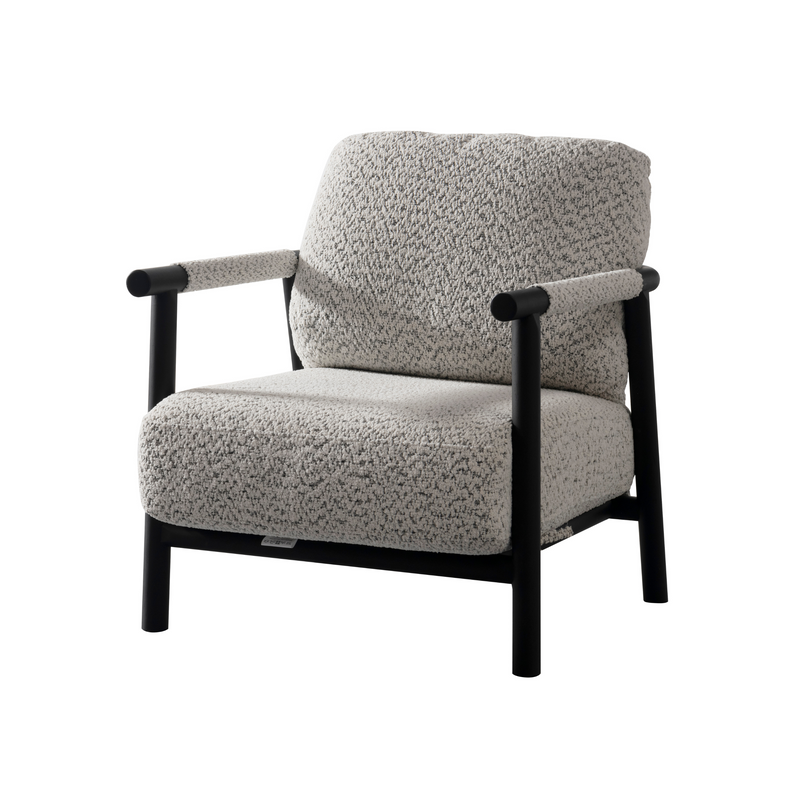 Arsenio Grey Accent Chair