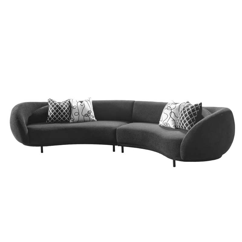 Lush Lounge Black Sectional