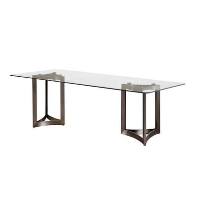 Alexa Glass Top Dining Table