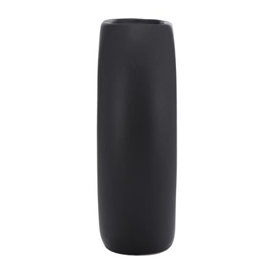 Cer, 5" Donut Vase, Black