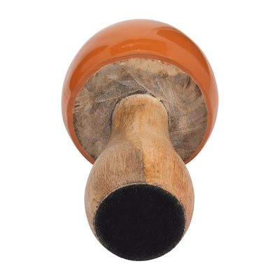 WOOD, 6" CONED MUSHROOM, BURNT ORANGE