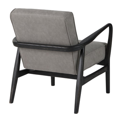 33" Avalon Wood Accent Chair, Gray