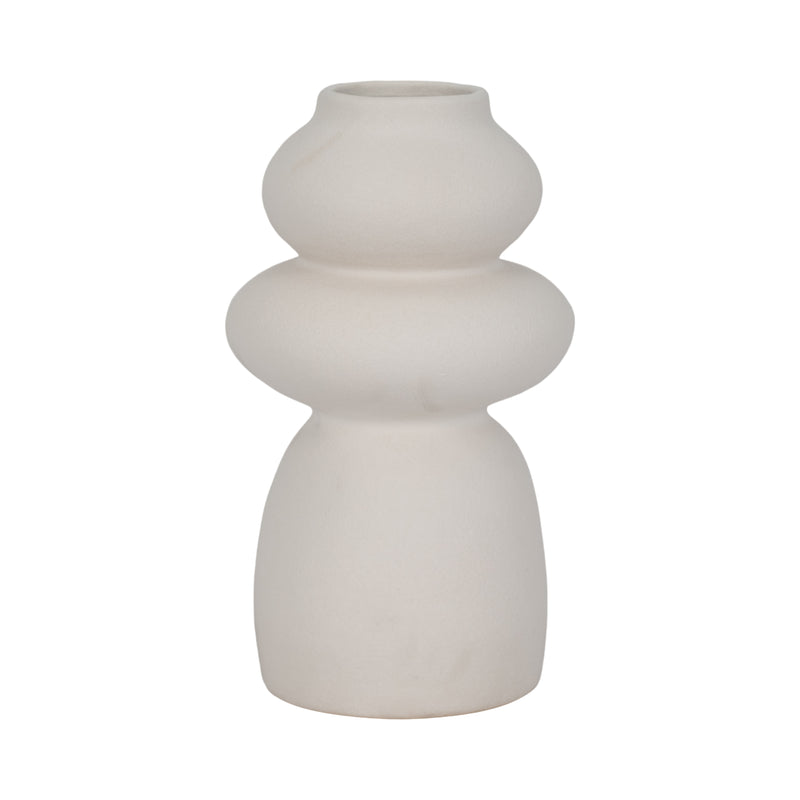 12" Hidaka Large Vase, Ivory