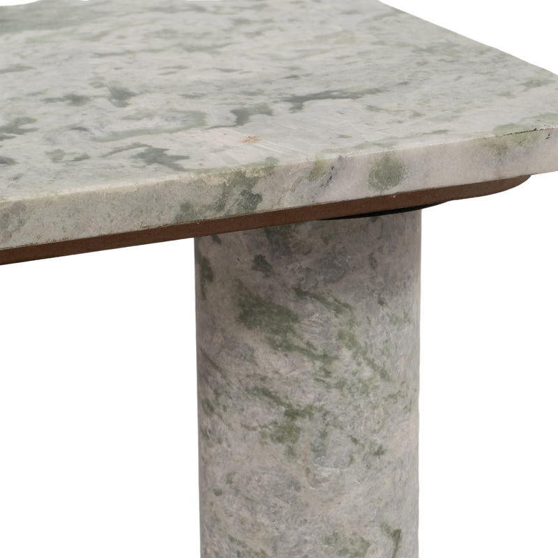 MARBLE, 35" COFFEE TABLE, GREEN KD