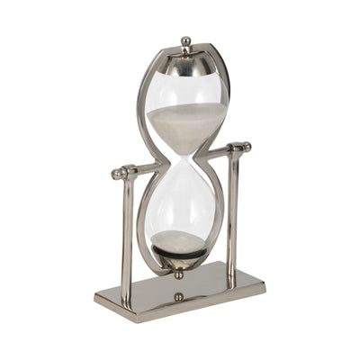 11"h Silver Metal Sandtimer