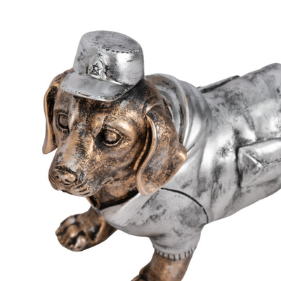 S/3 10" Cool Dogs Decor, Gold