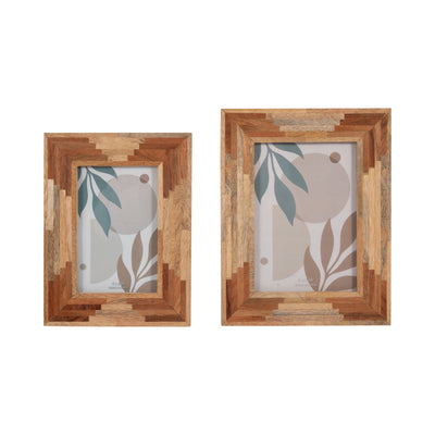 WOOD, 4X6 LAYERS PHOTO FRAME, NATURAL