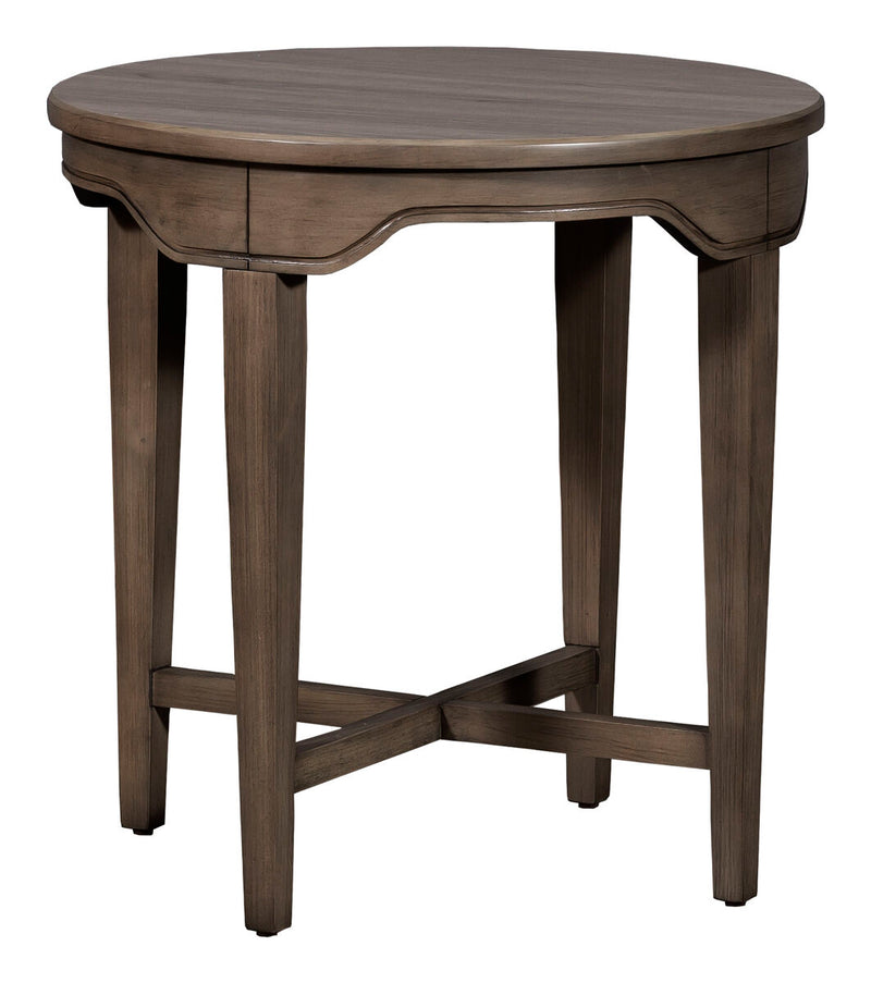 Avignon Round Louve End Table