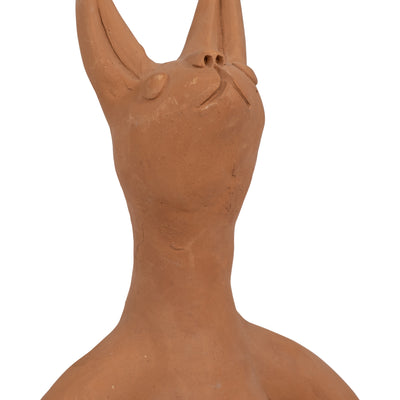 TERRACOTTA, 9" OM YOGA BUNNY, NATURAL