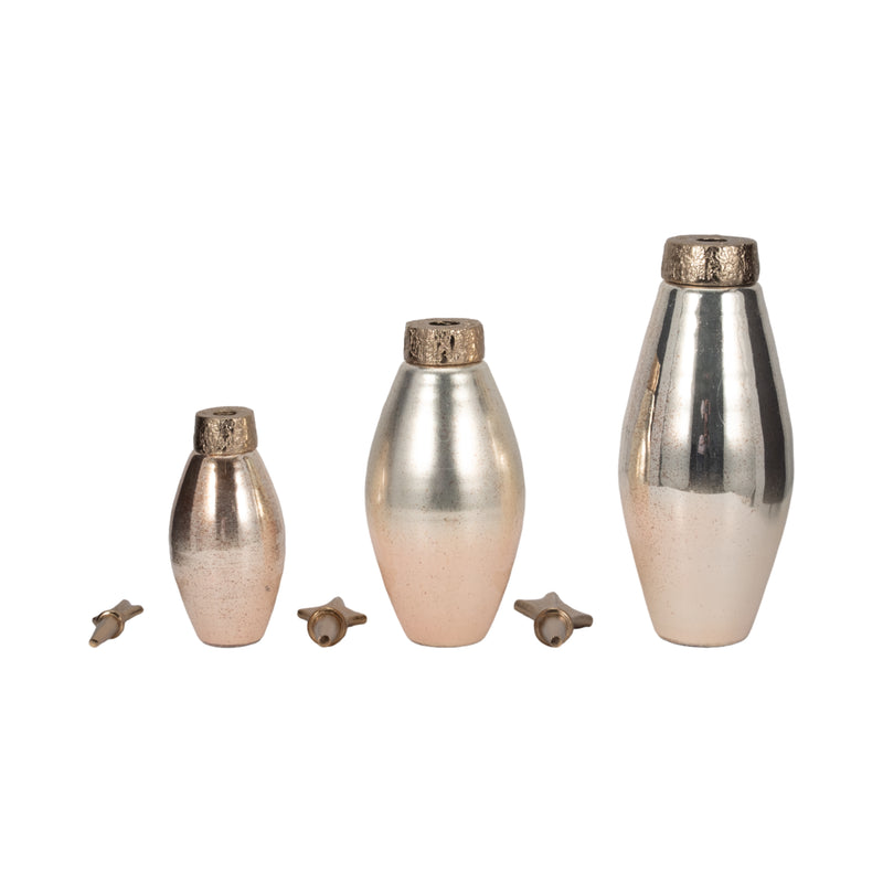 S/3 12/17/21" Rosana Glass Bottles