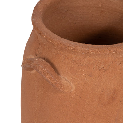 8" Traditional Handle Vase, Terracotta