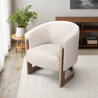 32" Kaiser Accent Chair, Ivory