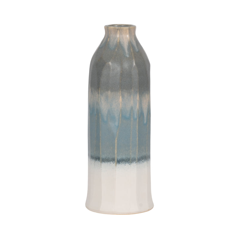 16" Estella Small Blue Vase