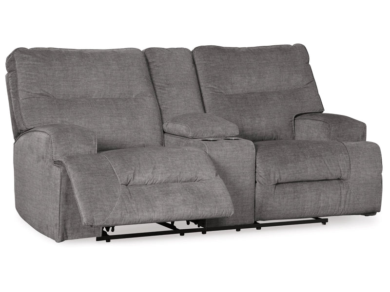 Coombs Manual Reclining Loveseat with Console