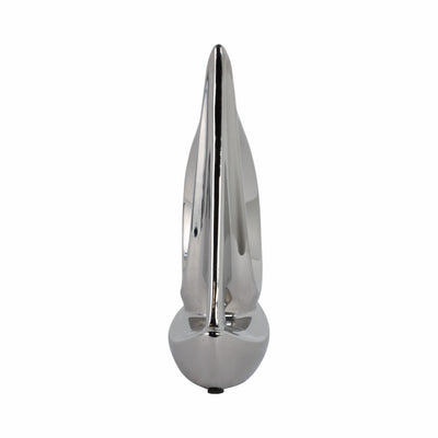 SILVER CERAMIC SAILBOAT 8"