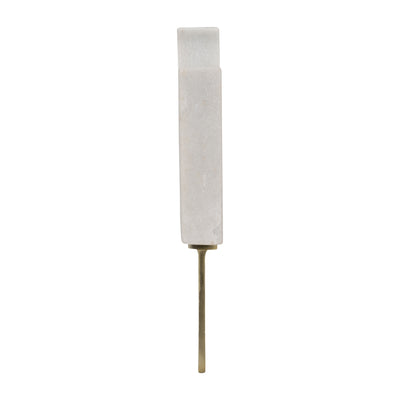 METAL/MARBLE,13",BITTEN POPSICLE DECO,WHITE