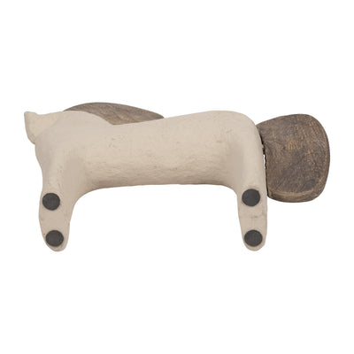 Ecomix, 12" Horse Deco, Ivory