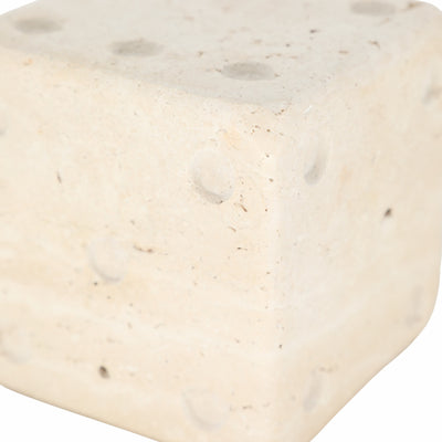 S/2 3/4" Mistry Travertine Dice