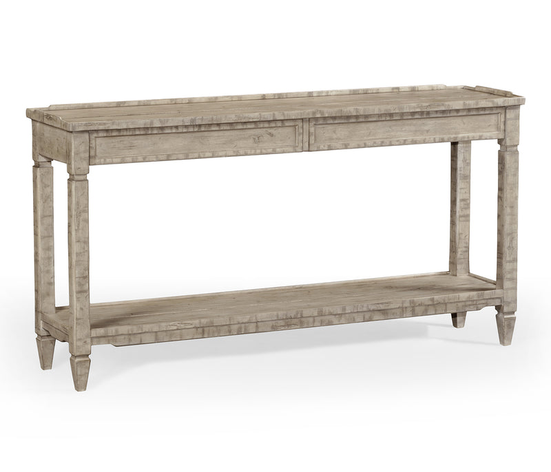 JC Edited - Casually Country Collection - Console Table with Drawer in Rustic Grey