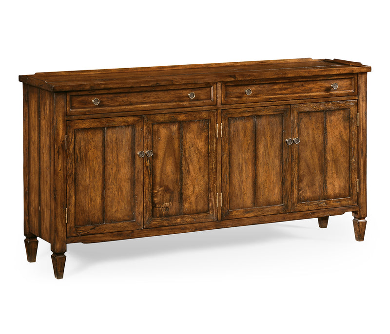 JC Edited - Casually Country Collection - Casual Walnut Four Door Sideboard