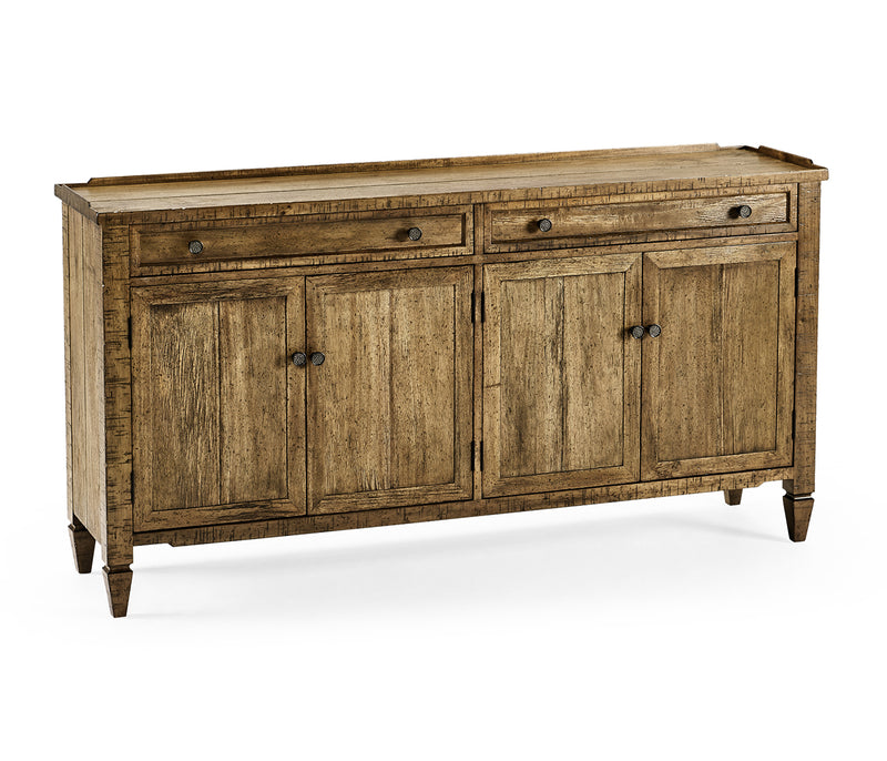 JC Edited - Casually Country Collection - Casual Medium Driftwood Four Door Sideboard