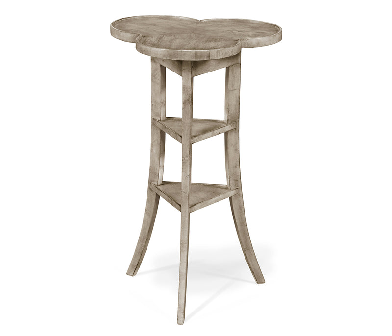 JC Edited - Casually Country Collection - Trefoil Side Table with Rustic Grey