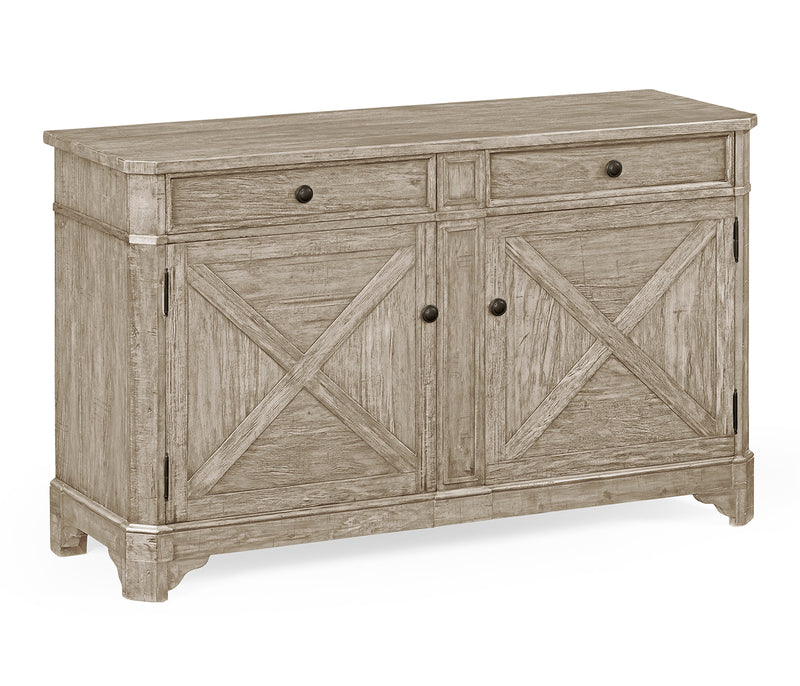 JC Edited - Casually Country Collection - Casual Rustic Grey Credenza