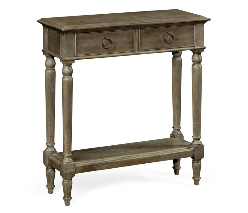 JC Edited - Assorted Collection - Small Dark Grey Chestnut Narrow Console