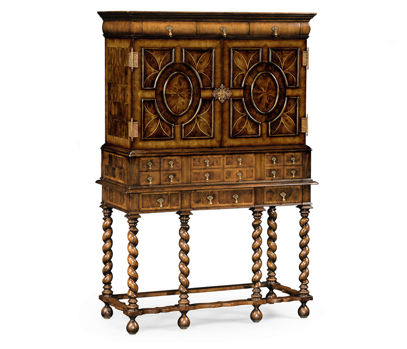 Windsor Collection - William & Mary Walnut & Oyster Secrétaire Cabinet