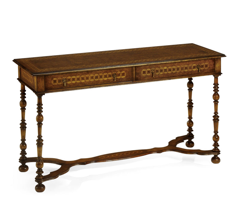 Langton Collection - Walnut circle inlaid console (Large)