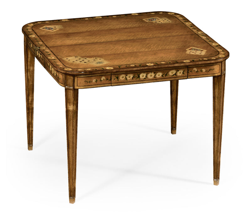 Versailles Collection - Painted card table (Satinwood)