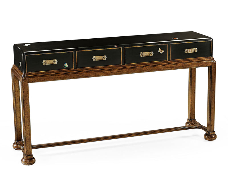 Kensington Collection - Butterfly console (Walnut & Painted)