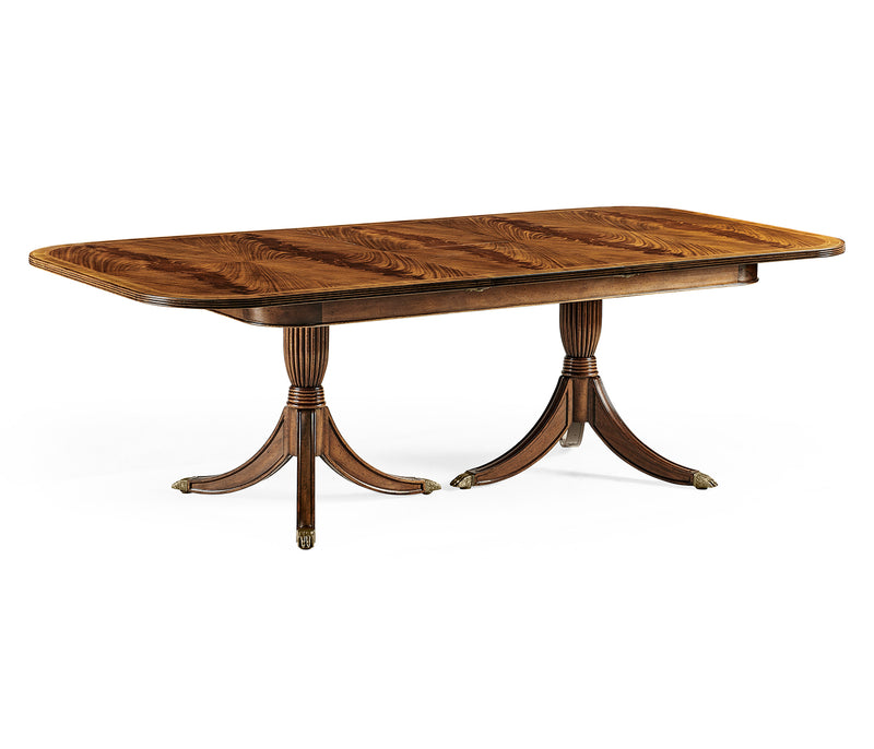 Windsor Collection - Regency Crotch Walnut Extending Dining Table