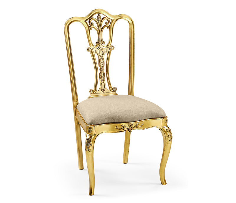 Versailles Collection - Gilded 18th Century Dining Side Chair