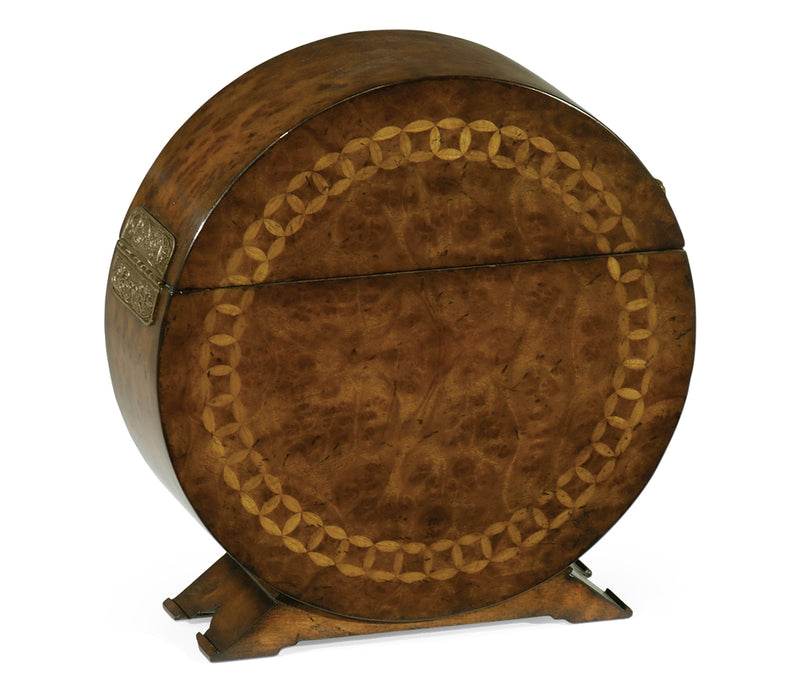 Langton Collection - Circular Walnut & Circular Inlay Placemat Box