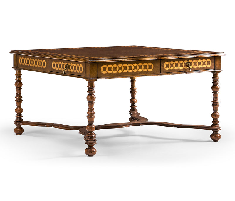 Langton Collection - Circle inlay square coffee table