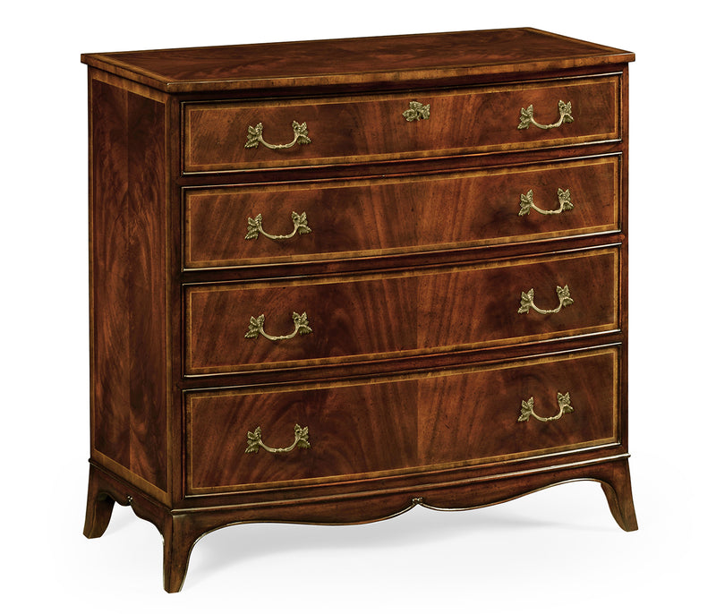 Buckingham Collection - Mahogany Bow Front Chest of Drawers